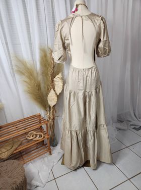 Open back maxi dress