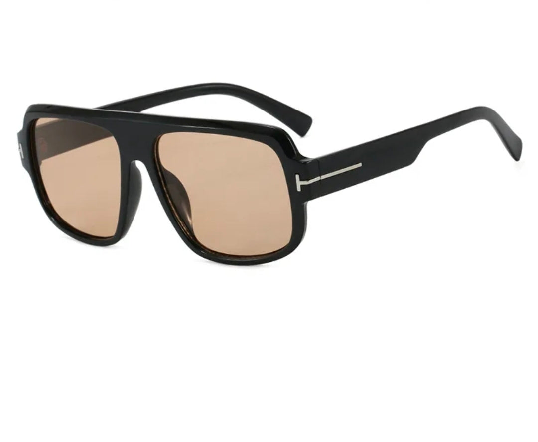 Gafas con lentes marrón