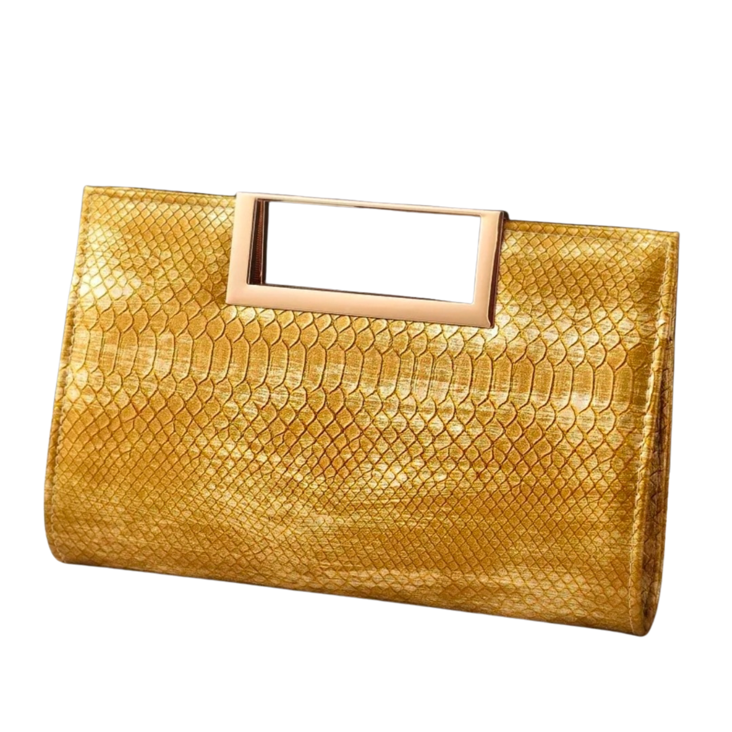 Cartera con bordes en dorado