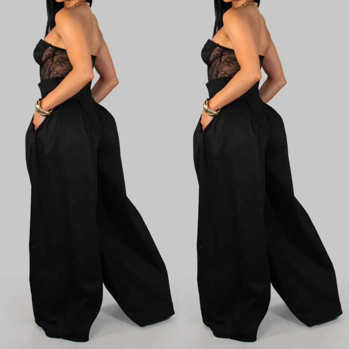 Midnight lace jumpsuit