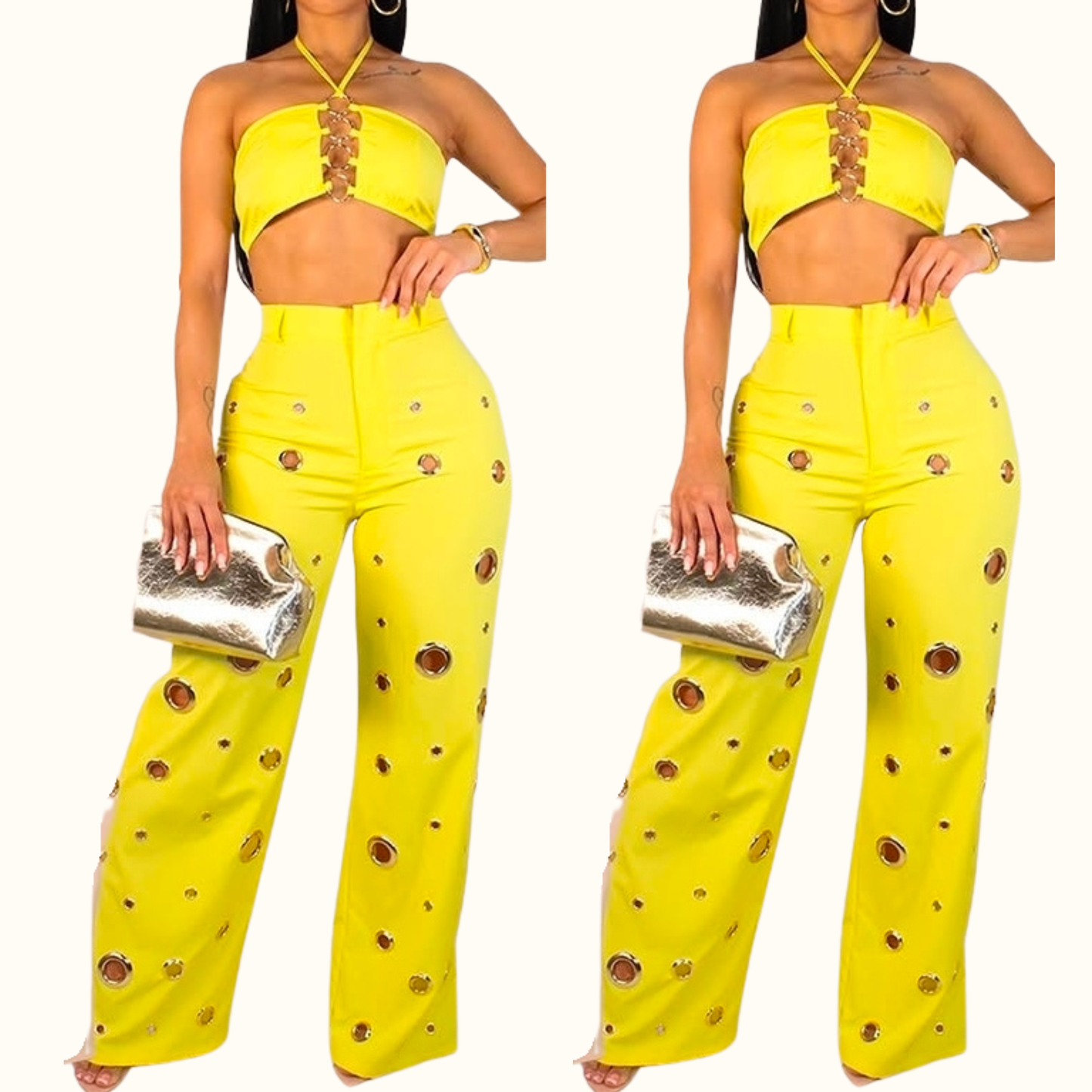 Pant set yellow