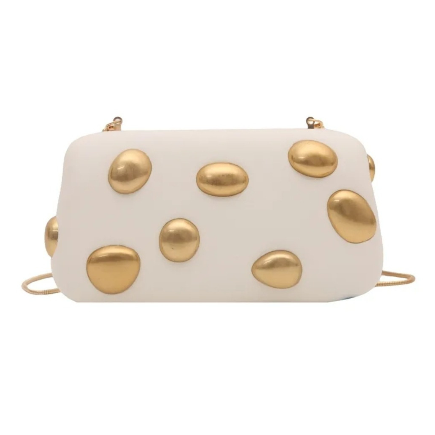 Cartera con detalles en dorado