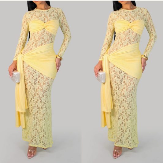 Dance of charm dress yellow