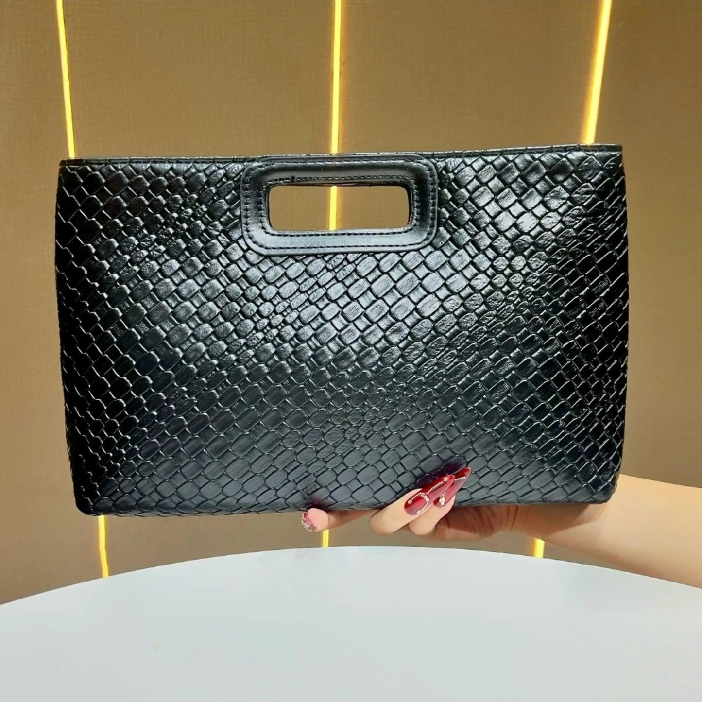 Cartera con textura